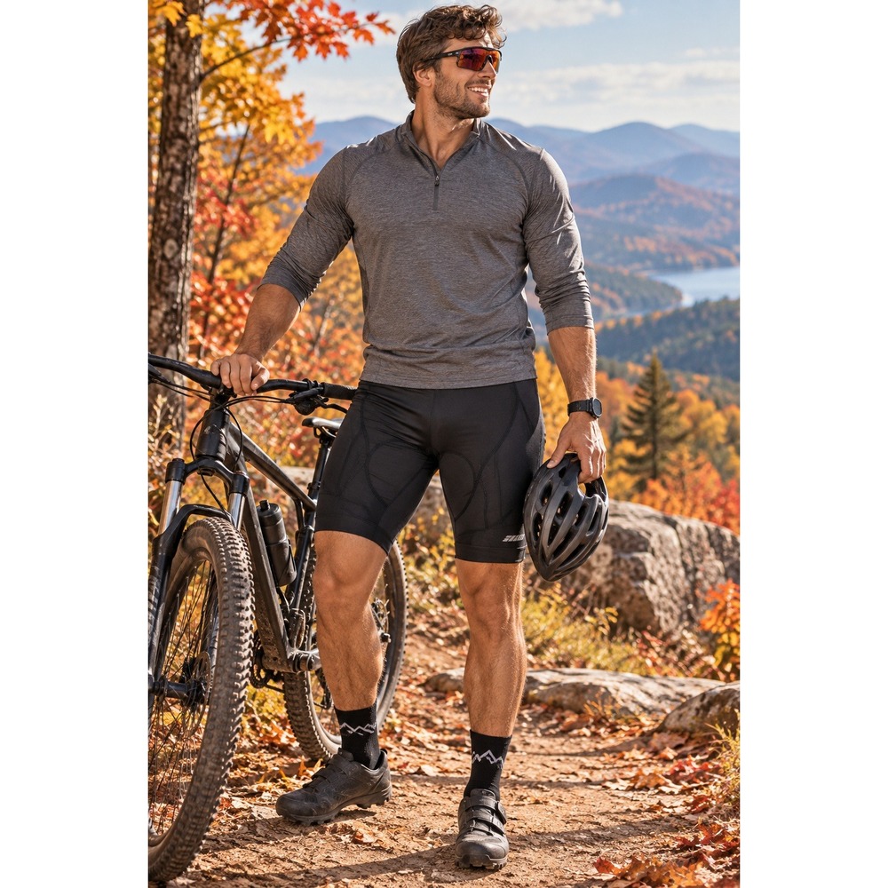 Souke Sports Cycling Shorts XXL Black Padded 4D Gel Chamois Biking Gear #1662